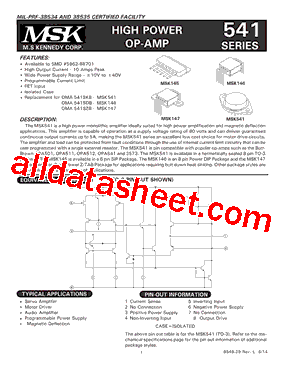 MSK145 Datasheet PDF - Anaren Microwave