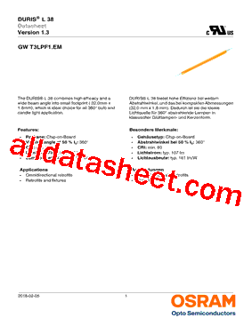 GWT3LPF1.EM-KTLP-27S5-1 Datasheet PDF - OSRAM GmbH