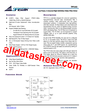 TPF143 Datasheet PDF - 3PEAK INC.