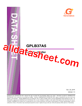 GPLB37A5 Datasheet PDF - Generalplus Technology Inc.
