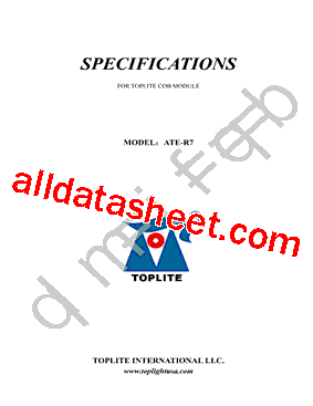 ATE-R7 Datasheet PDF - Shanghai Toplite Technology Company Limited
