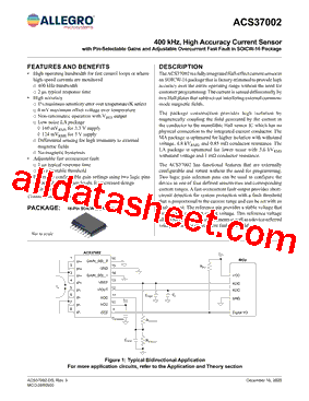 ACS37002 Datasheet PDF - Allegro MicroSystems