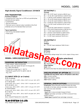 10RS-5B-R6-R Datasheet PDF - M-System Co.,Ltd.