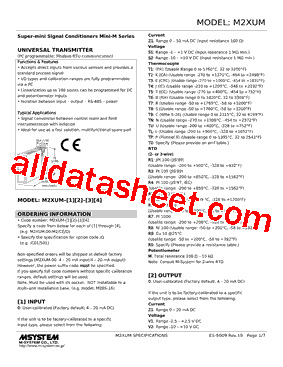 M2XUM-R1Z1-R Datasheet PDF - M-System Co.,Ltd.
