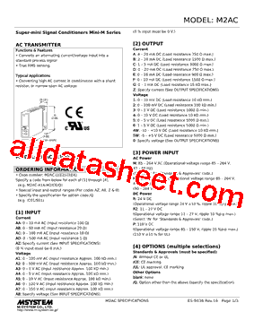 M2AC-ABC-R2/CE Datasheet PDF - M-System Co.,Ltd.