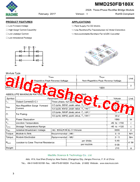 MMD250FB180X Datasheet PDF - MacMic
