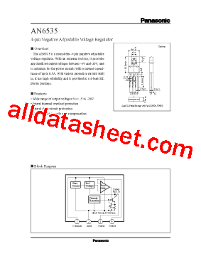 AN6535 Datasheet PDF - Panasonic Semiconductor