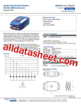 232SP9 Datasheet PDF - Advantech Co., Ltd.