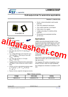 L99MOD50XP Datasheet PDF - STMicroelectronics