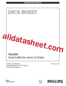 74LV541 Datasheet PDF - NXP Semiconductors