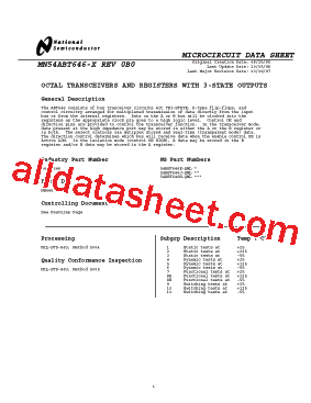 MN54ABT646-X Datasheet PDF - National Semiconductor (TI)