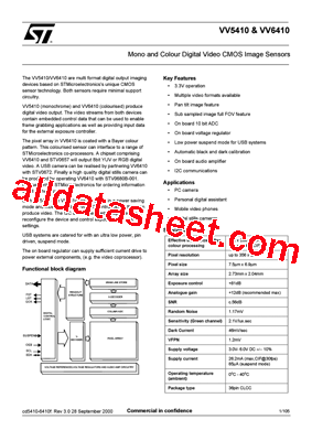 STV-DCA/CIF-R01 Datasheet PDF - STMicroelectronics