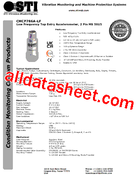 CMCP786A-LF Datasheet PDF - STI Vibration Monitoring Inc.