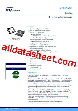 STDRIVE101TR Datasheet PDF - STMicroelectronics