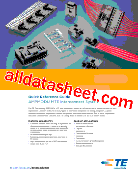 856002-1 Datasheet PDF - TE Connectivity Ltd