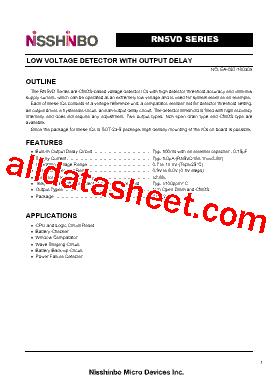 RN5VD09A/C Datasheet PDF - Nisshinbo Micro Devices Inc.