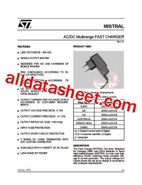 MISTRAL Datasheet PDF - STMicroelectronics