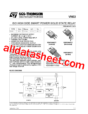 VN03 Datasheet PDF - STMicroelectronics