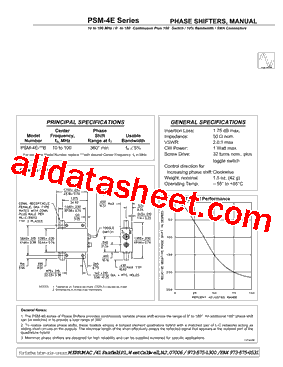 PSM-4E-10B Datasheet PDF - Merrimac Industries, Inc.