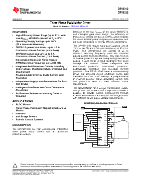 DRV8312 Datasheet PDF - Texas Instruments