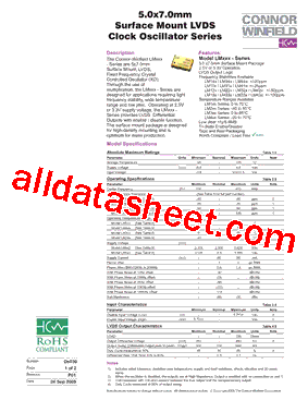 LM113-155.52M Datasheet PDF - Connor-Winfield Corporation