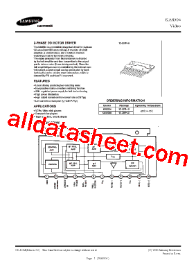 KA8304 Datasheet PDF - Samsung semiconductor