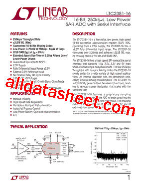 LTC2381-16 Datasheet PDF - Linear Technology