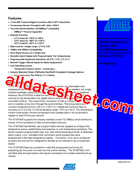 AT30TS00 Datasheet PDF - ATMEL Corporation