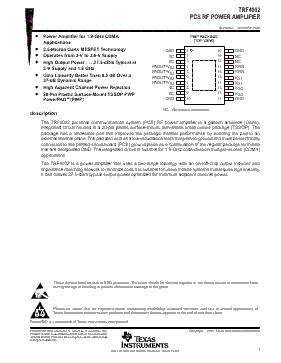 TRF4002 Datasheet PDF - Texas Instruments