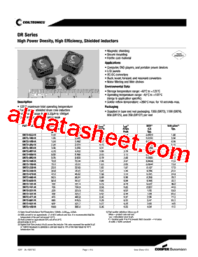 DR74-R33-R Datasheet PDF - List of Unclassifed Manufacturers