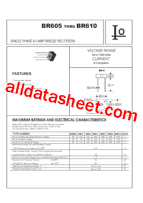 BR605 Datasheet PDF - Bytes