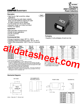 HC3-R50-R Datasheet PDF - Cooper Bussmann, Inc.