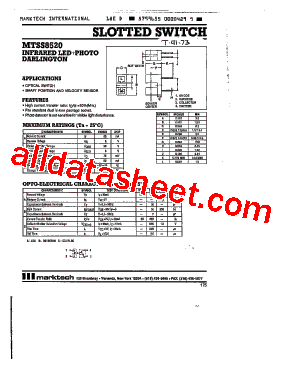 MTSS8520 Datasheet PDF - Marktech Corporate