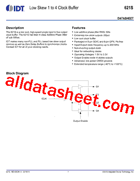 621S Datasheet PDF - Integrated Device Technology