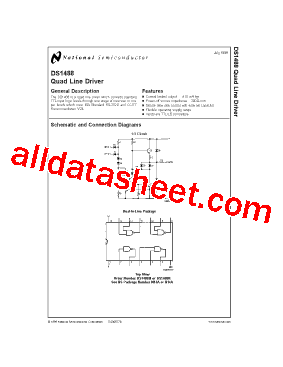 DS1488 Datasheet PDF - National Semiconductor (TI)
