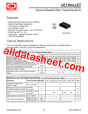 LF1 Datasheet PDF - GOOD-ARK Electronics