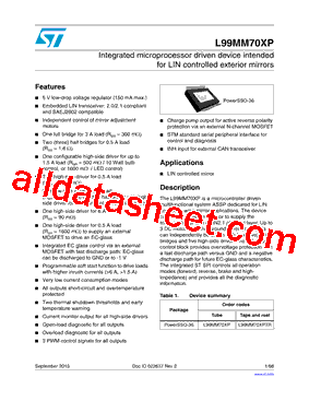 L99MM70XP Datasheet PDF - STMicroelectronics