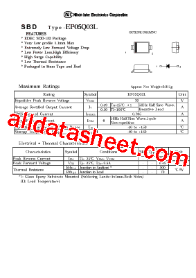 EP05Q03L Datasheet PDF - List of Unclassifed Manufacturers