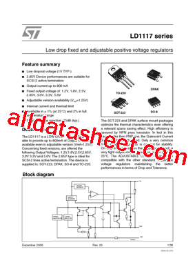 LD1117SC-R Datasheet PDF - STMicroelectronics