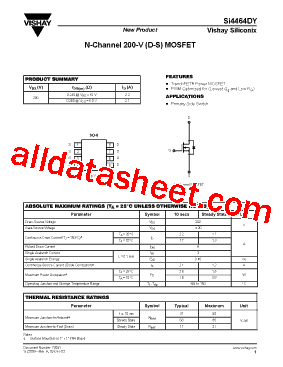 SI4464DY Datasheet PDF - Vishay Siliconix